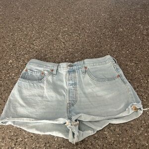 Levi's 501 Light Blue Jean Shorts for Women